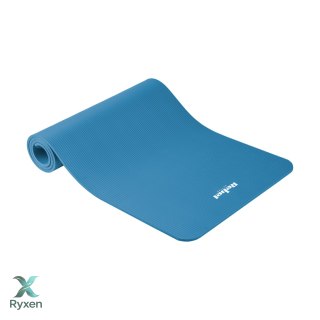 Mata gimnastyczna do ćwiczeń joga, pilates, fitness, 183x61cm, grubość 1cm, materiał NBR, niebieska, REBEL ACTIVE Rebel