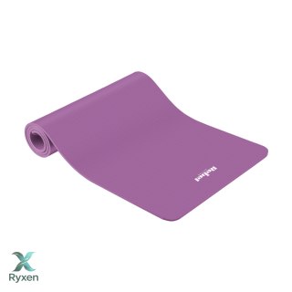 Mata gimnastyczna do ćwiczeń joga, pilates, fitness, 183x61cm, grubość 6mm, materiał TPE, fioletowa, REBEL ACTIVE Rebel