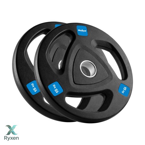 Obciążenie żeliwne olimpijskie gumowane zestaw 2x15kg, otwór 51mm , REBEL ACTIVE Rebel