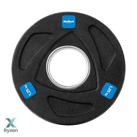 Obciążenie żeliwne olimpijskie gumowane zestaw 4x1.25kg, otwór 51mm , REBEL ACTIVE Rebel