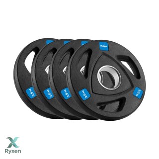 Obciążenie żeliwne olimpijskie gumowane zestaw 4x2.5kg, otwór 51mm , REBEL ACTIVE Rebel