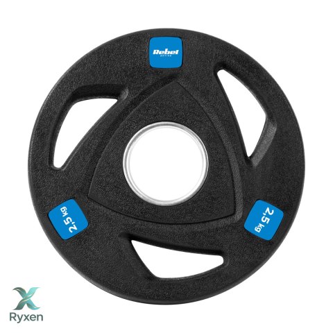 Obciążenie żeliwne olimpijskie gumowane zestaw 4x2.5kg, otwór 51mm , REBEL ACTIVE Rebel