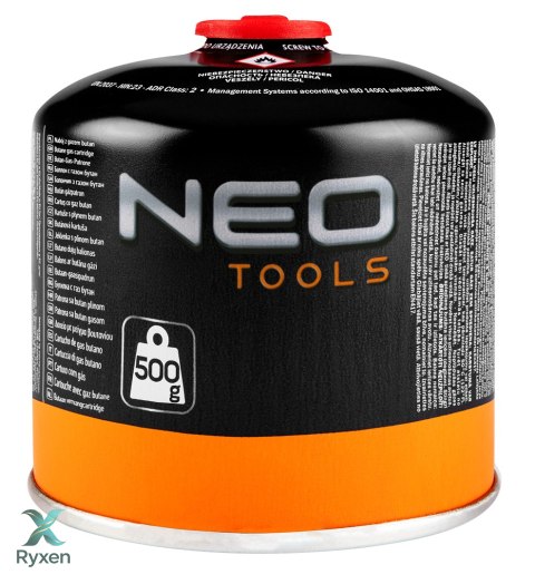 Palnik gazowy turystyczny + 2 naboje z gazem 20-036 NEO TOOLS