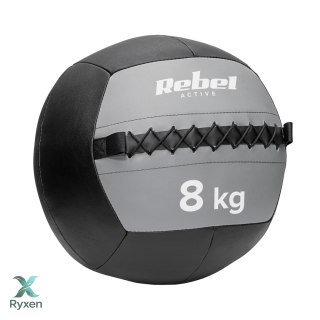 Piłka lekarska do ćwiczeń 8 kg REBEL ACTIVE Rebel