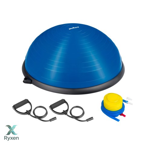 Półpiłka do balansowania, trener równowagi 58cm + pompka, REBEL ACTIVE Rebel