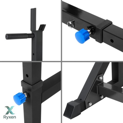 Stojaki pod sztangę z asekuracją, regulowane REBEL ACTIVE Rebel