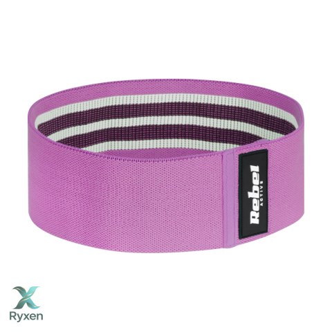 Zestaw gum do ćwiczeń materiałowy - Mini Band M, 27-55 kg, 3 gumy materiałowe, REBEL ACTIVE Rebel